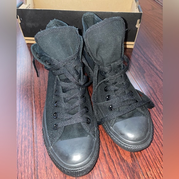 CONVERSE all star black high tops chuck taylor - Picture 9 of 9